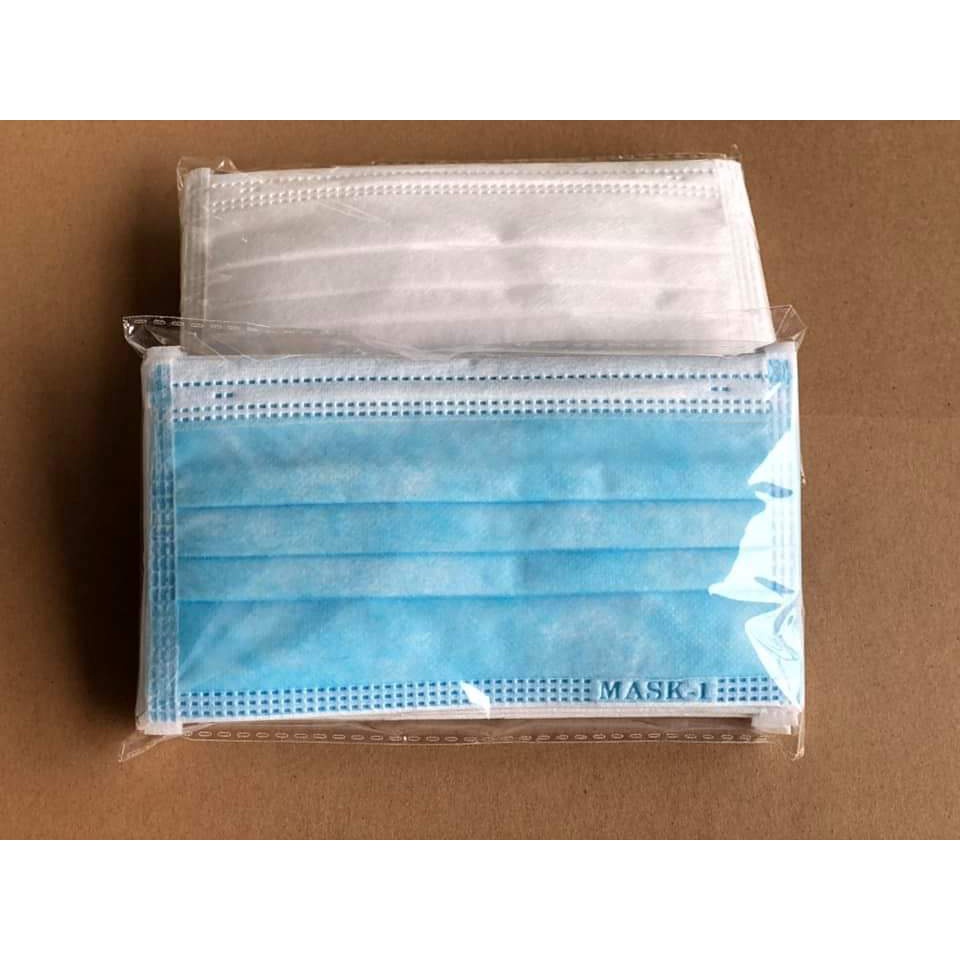 2 hộp Khẩu trang Y TẾ 4 lớp cao cấp, hộp 50 màu Xanh