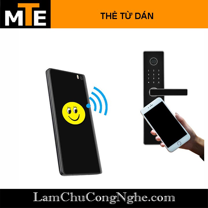 Thẻ từ dán RFID hình 125khz Sao chép được thẻ từ ra vào, thẻ thang máy có tần số 125Khz