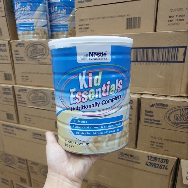 Sữa KID ESSENTIALS Úc 800g date mới