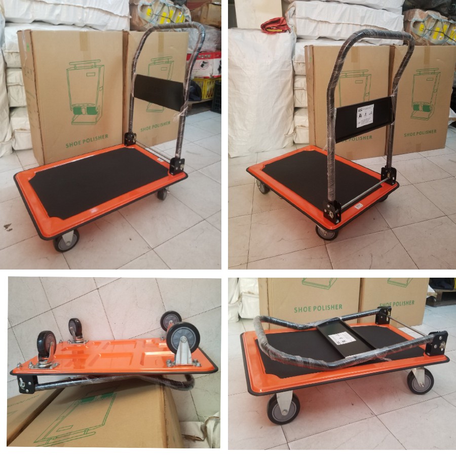 Hót hòn họt Xe đẩy hàng 4 bánh tải trọng 150Kg gấp gọn được hàng Việt Nam bảo hành 12 tháng siêu bền siêu tiện
