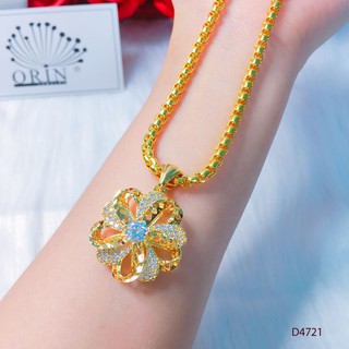 Dây chuyền nữ, dây xích mặt hoa đính đá thiết kế cao cấp Orin D4721