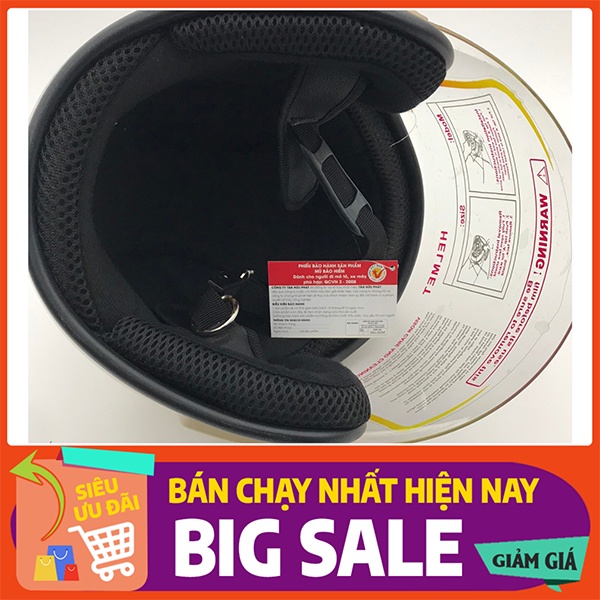 Nón bảo hiểm chính hãng SUNDY 01 Kính dài ngăn bọt bắn