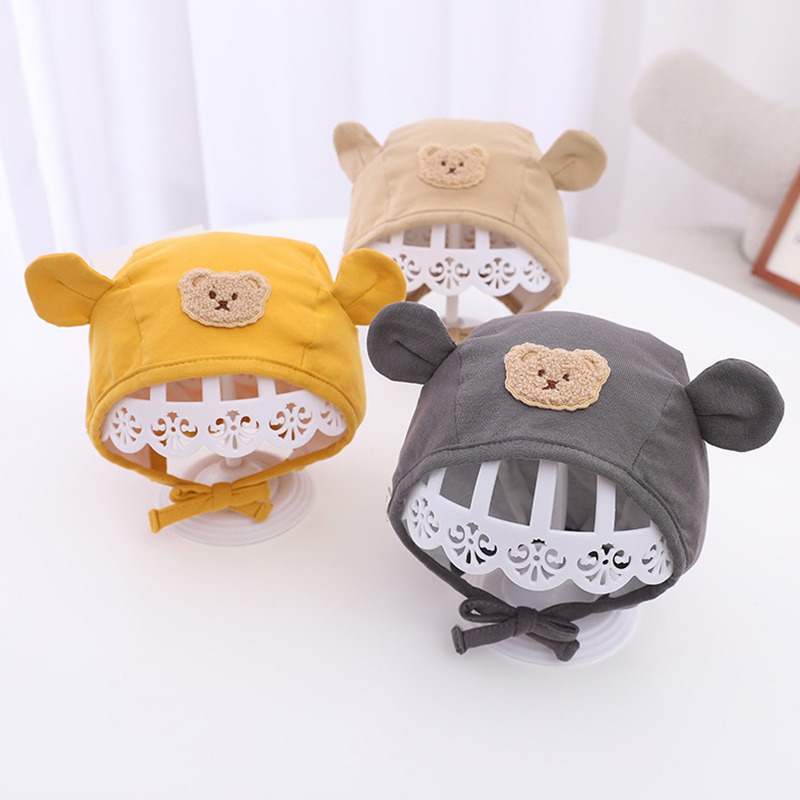 Mũ Len Tai Gấu Hoạt Hình Dễ Thương Cho Bé