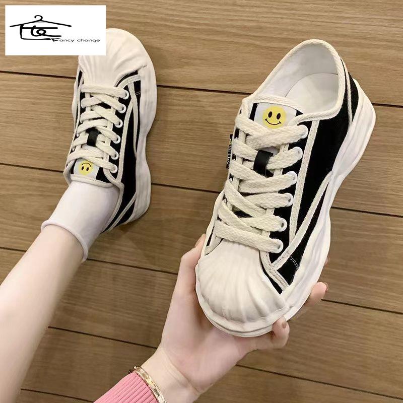 Giày Thể Thao Hở Ngón Chất Liệu Canvas Thời Trang Mùa Xuân Cho Nữ 2022