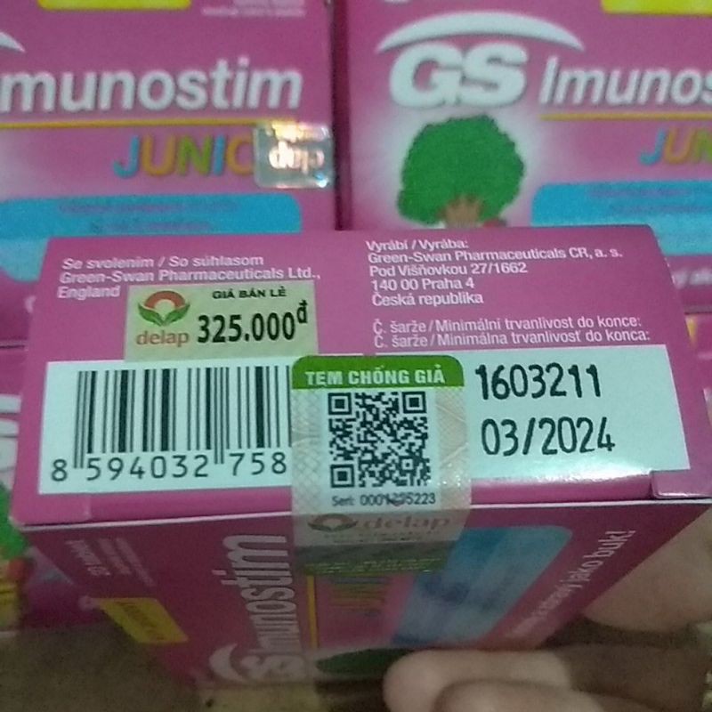 GS IMUNOSTIM JUNIOR-Tăng miễn dịch cho bé-phòng các bệnh về đường hô hấp