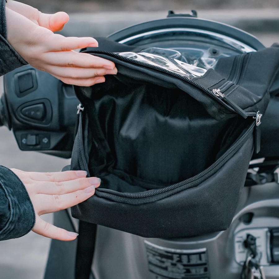 Túi Treo Trước Ghi Đông Xe Máy, Túi Treo Đầu Xe Chiều Dọc Xem Google Map Grab, Shiper