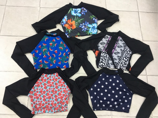 INB CHỌN MẪU Áo bơi croptop dài tay nhiều mẫu siêu dễ thương | BigBuy360 - bigbuy360.vn