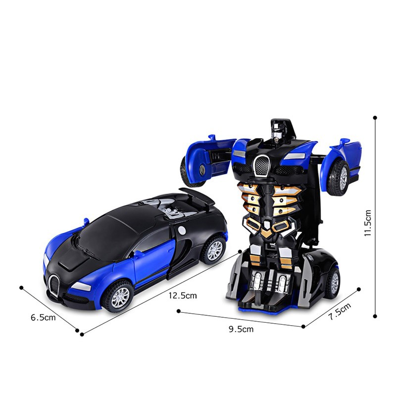 Đồ chơi Robot biến hình thành xe hơi Sports car Transforming  có nhạc đèn kidstoys tv