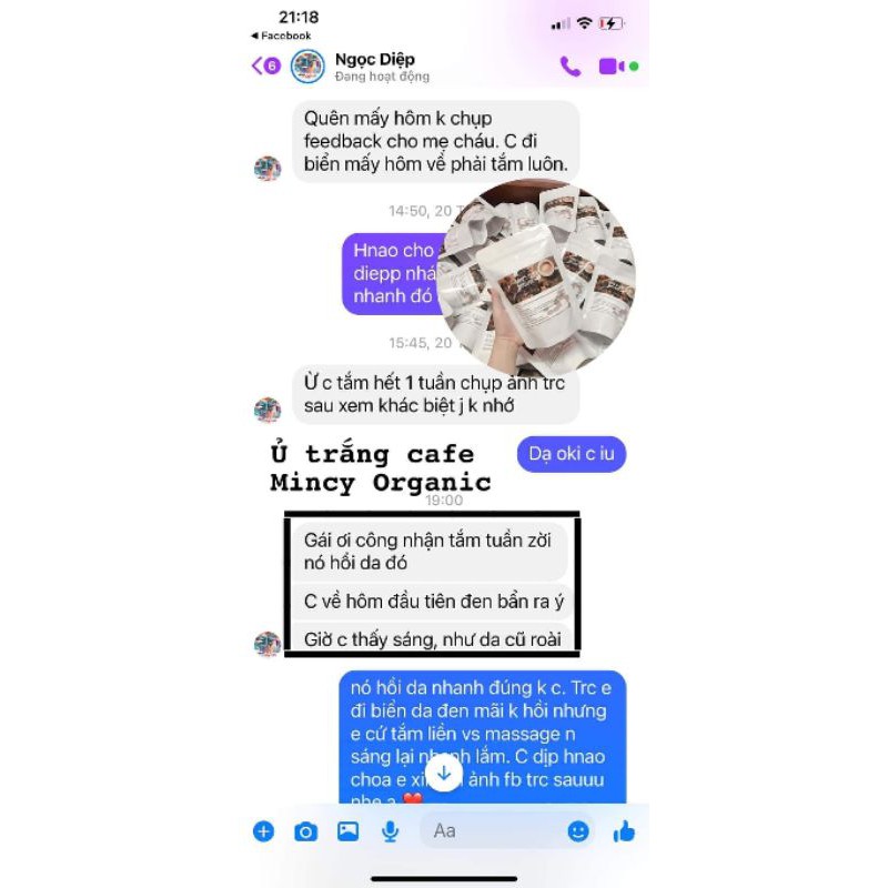 Ủ trắng cafe, tẩy da chết cho Face & Body  Mincy Shop Organic | BigBuy360 - bigbuy360.vn