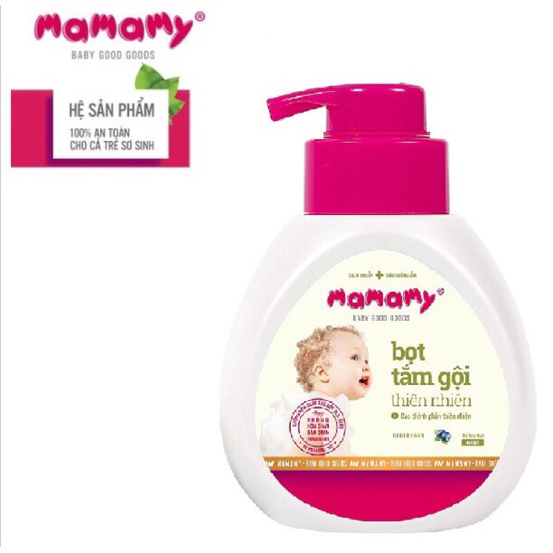 BỌT TẮM GỘI THẢO DƯỢC CHO TRẺ SƠ SINH MAMAMY HÀN QUỐC