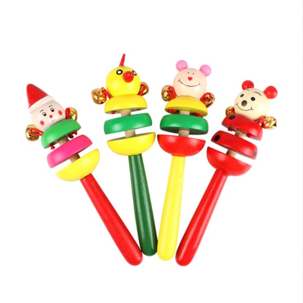 Đồ chơi gỗ BAPKIDS, Lục lạc gắn chuông cho bé từ 3 tháng tuổi