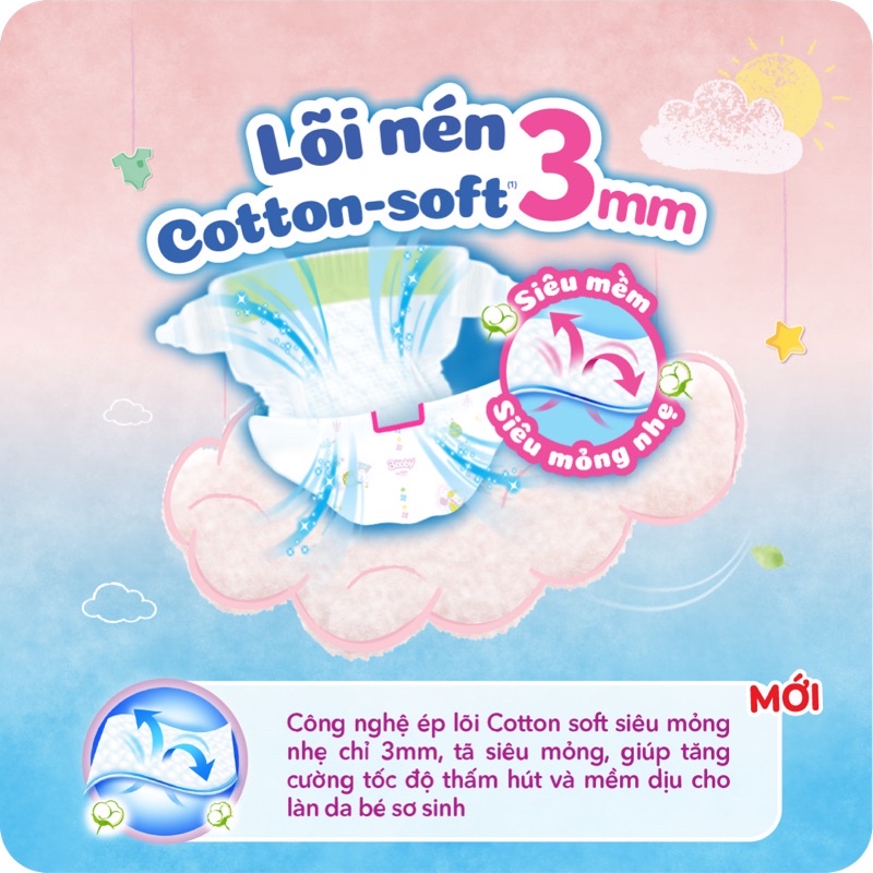 Tã Dán Sơ Sinh Bobby XS70 miếng [Tặng 6 Tã Quần] - HSD Luôn Mới