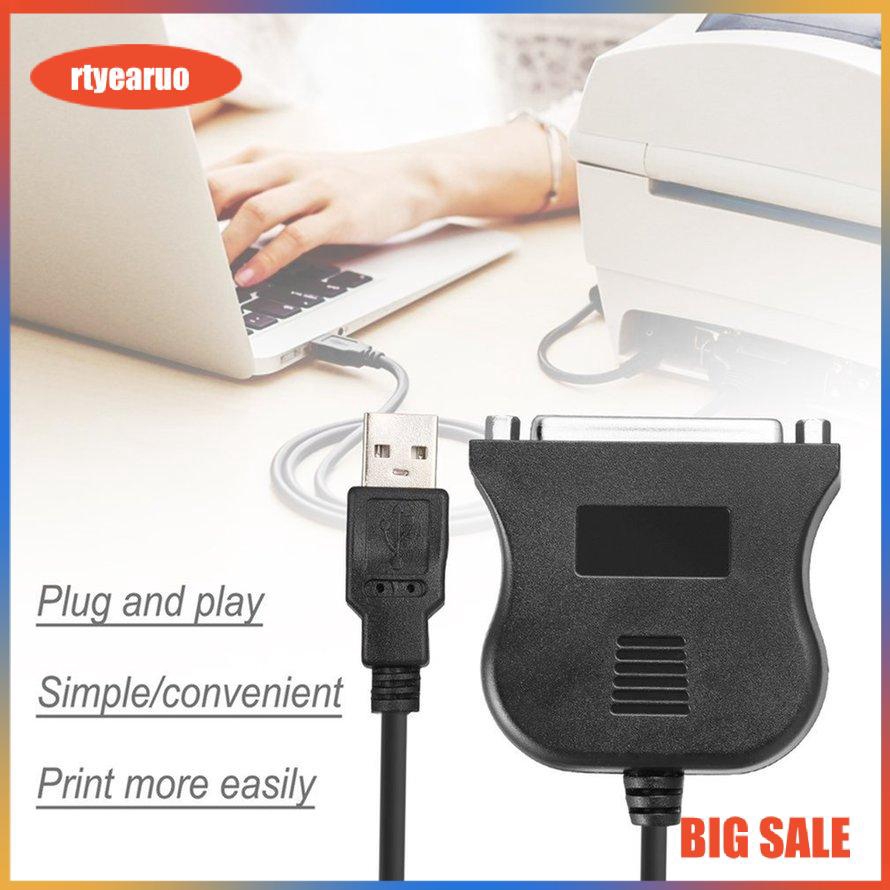 Cáp Chuyển Đổi Từ Cổng Usb Sang Cổng Song Song Db25 25-pin Cho Máy In Màu Đen Tiện Dụng | BigBuy360 - bigbuy360.vn