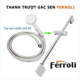 Thanh trượt gác sen kèm bát sen tắm chính hãng Ferroli
