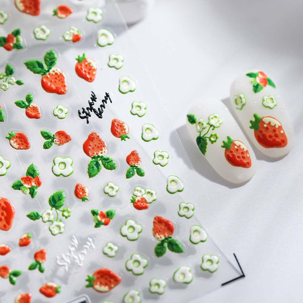 Miếng Dán Trang Trí Móng Tay Họa Tiết Thỏ / Gấu Hoạt Hình Dễ Thương Dành Cho Nữ