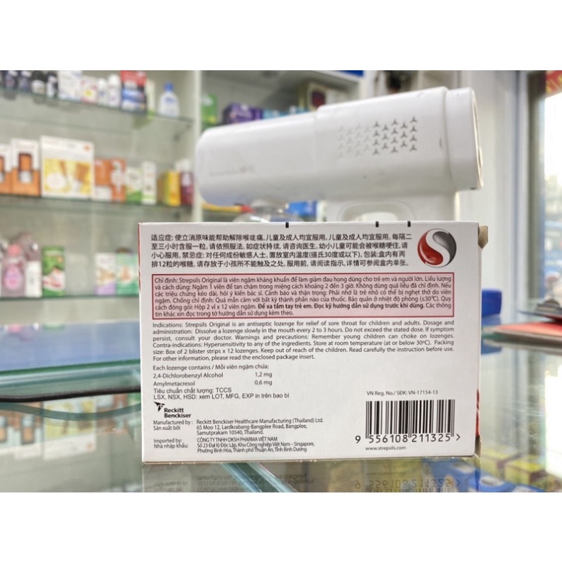 [Chính hãng]  [Hộp 24 Viên] Viên Ngậm Strepsils Nhiều Vị