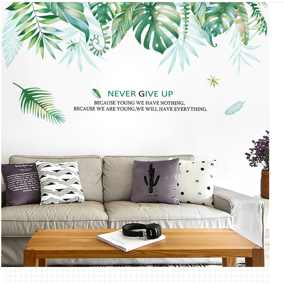 Decal Cây cỏ nhiệt đới