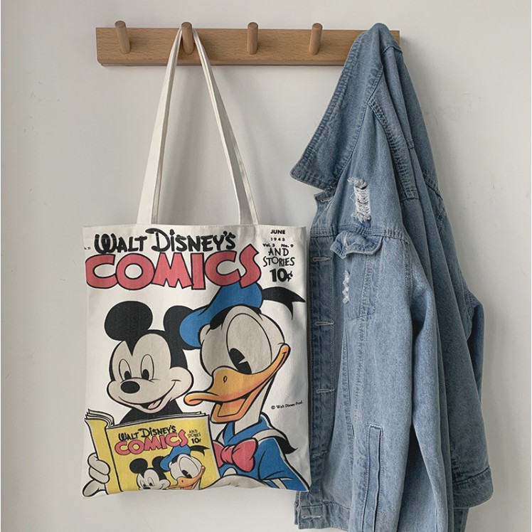 Túi vải đeo vai Hàn Quốc Túi vải tote