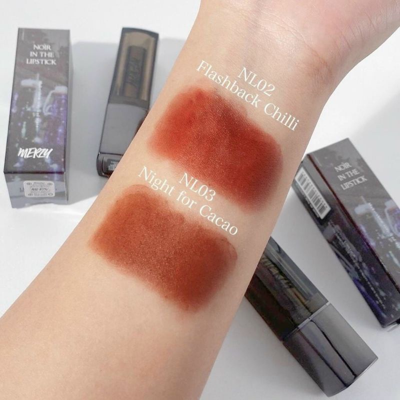 Son sáp Merzy in the lipstick siêu lì mịn môi