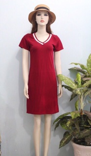 Đầm thun cổ tim