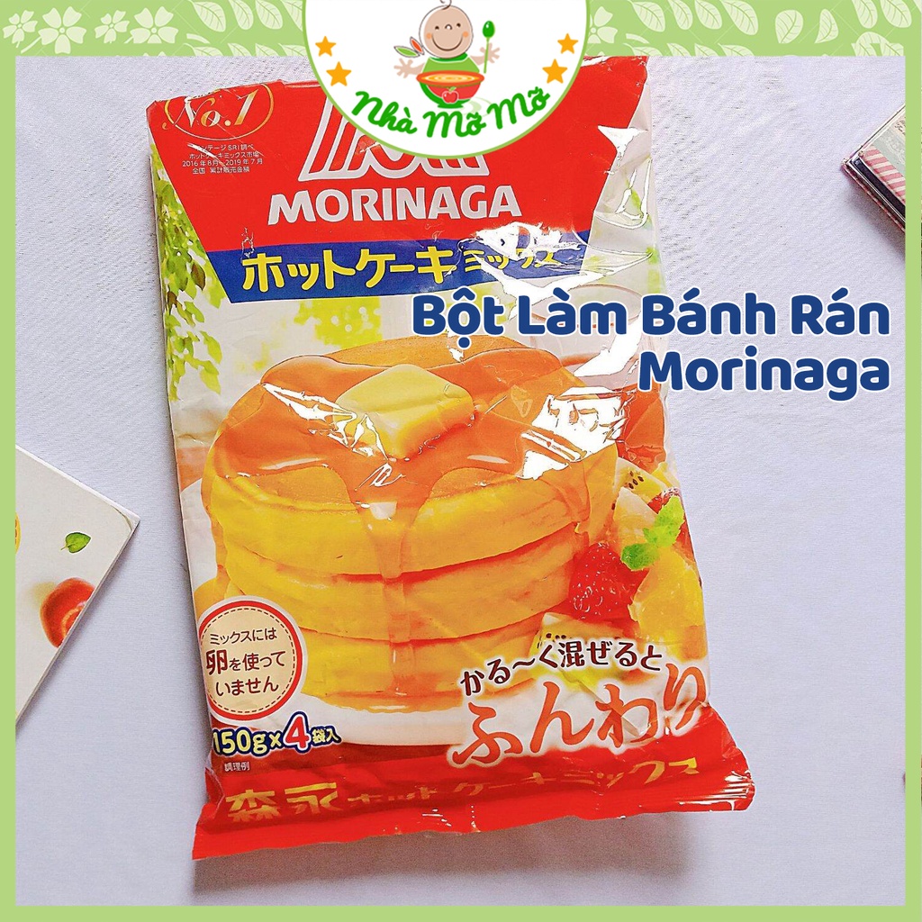 Bột làm bánh rán Morinaga hotcake pancake cho bé từ 9 tháng có tách lẻ - Nhà Mỡ