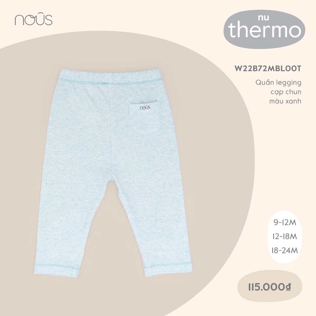 Quần legging Nous cho bé trai, bé gái size từ 0-3m đến 18-24m