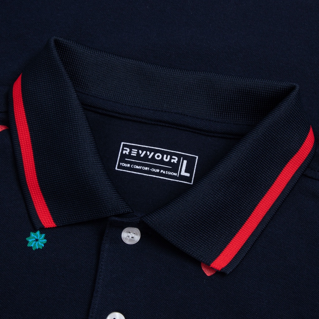 Áo Polo Nam Icon Chất Liệu Cotton Cao Cấp Mát Mẻ, Mềm, Mịn,Phong Cách - REVVOUR