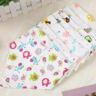 Combo 10 khăn yếm cotton 2 lớp cho bé