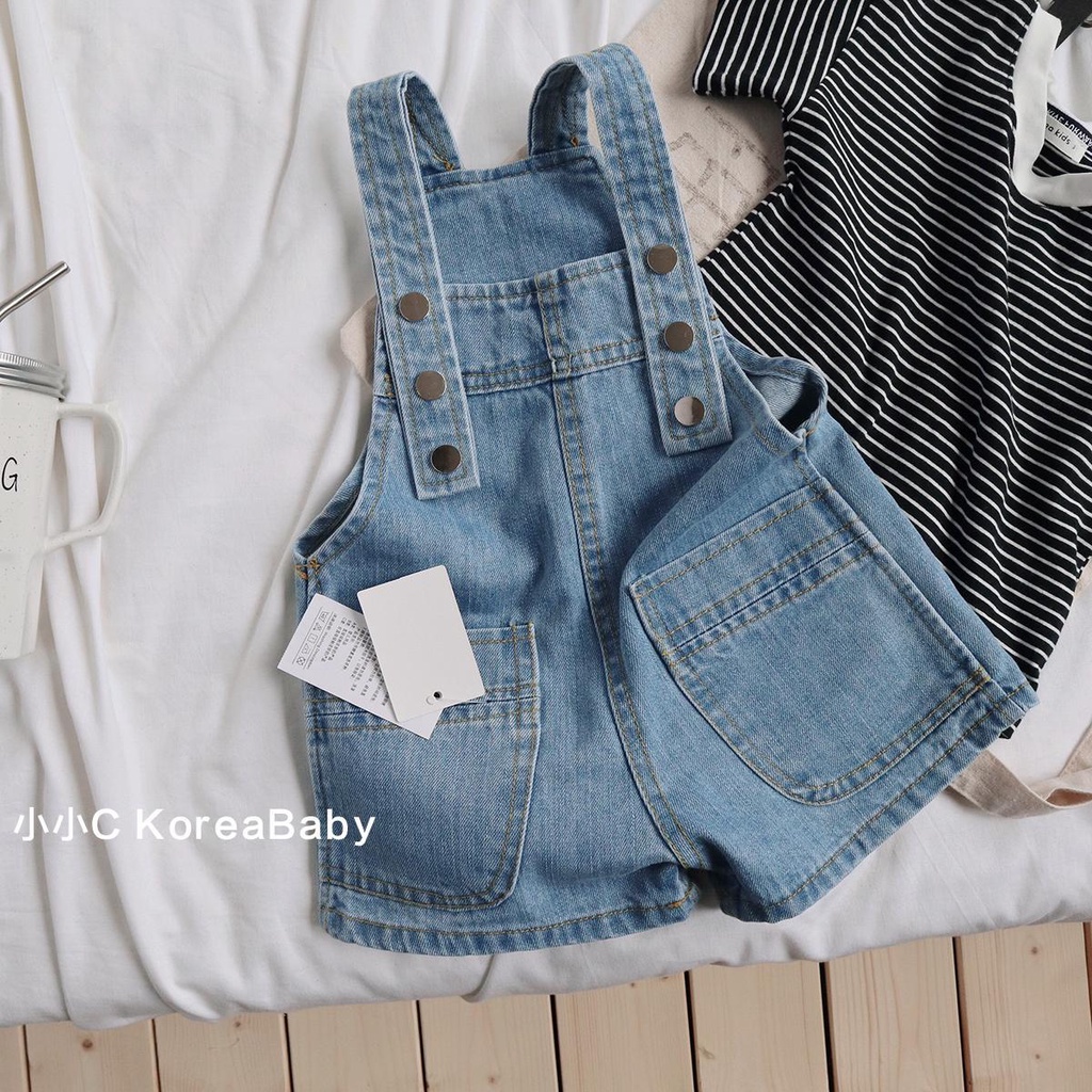 [Babycat] Hàng Có Sẵn Quần Short Denim Cotton Phong Cách Nhật Hàn Thời Trang Mùa Hè Hàn Quốc Hàng Mới Dành Cho Bé Trai Và Bé Gái
