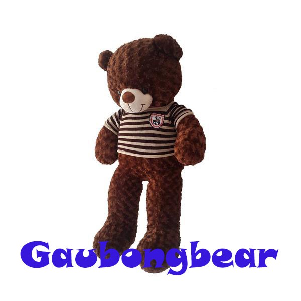 Gấu bông Teddy Cao Cấp khổ vải 80cm Cao 60cm màu Nâu hàng VNXK