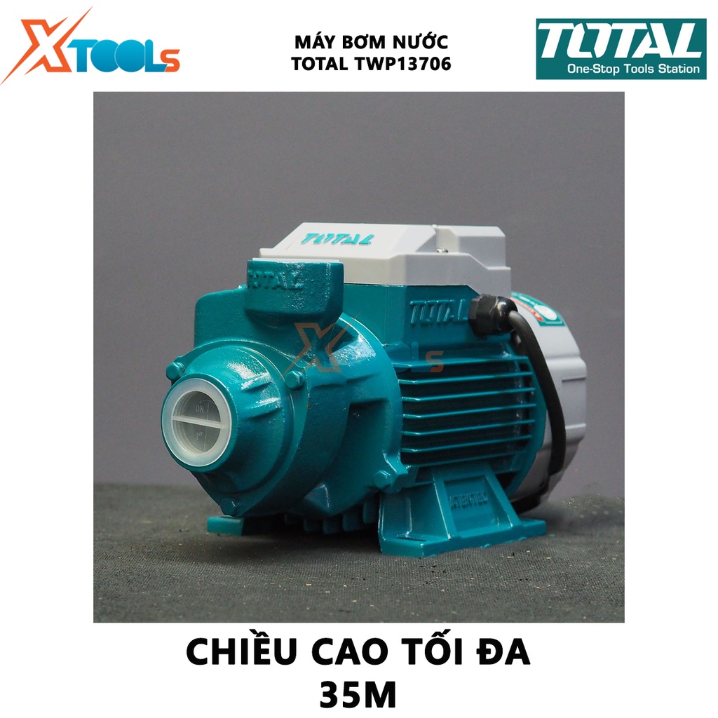 Máy bơm nước Total TWP13706 | máy bơm nước dùng công suất 370W, motor 100% dây đồng, độ hút tối đa 8m[XSAFE][XTOOLS]