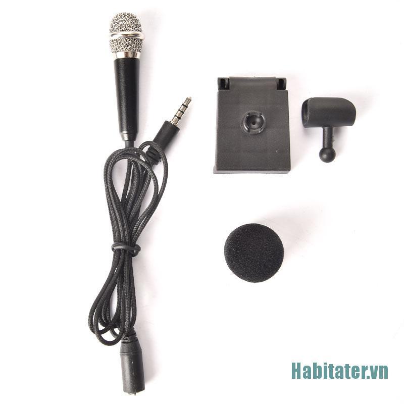 【Habitater】Portable Stereo Studio Mic KTV Karaoke Mini Microphone For Cell Phone PC Mic