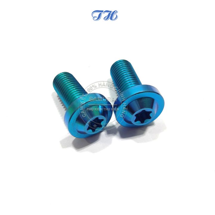 Ốc 10Li25 Gr5 Đầu Dù, Đầu Trụ -Titan, Lục Bảo (Gía Bán 1 Con)