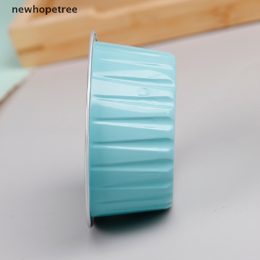 Set 10 Cốc Lá Nhôm 100ML Hình Tròn Có Nắp Đậy Đựng Bánh Cupcake