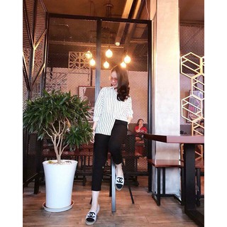 Áo sơ mi over size kẻ sọc