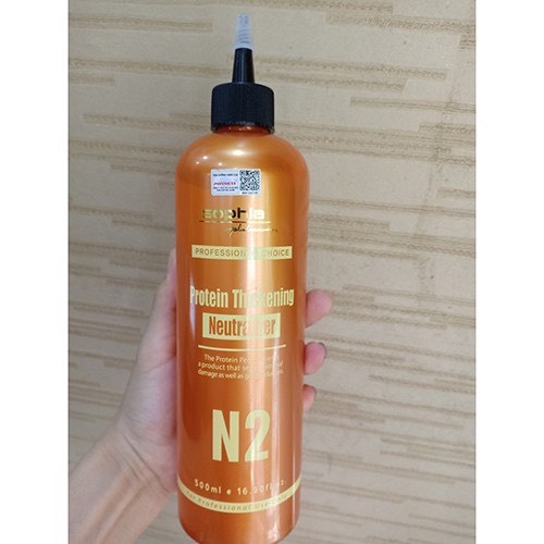 Thuốc dập định hình tóc uốn N2 Protein chống nát tóc Sophia Platinum 500ml