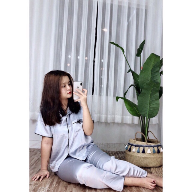 PIJAMA LỤA BIGSIZE TAY NGẮN QUẦN DÀI