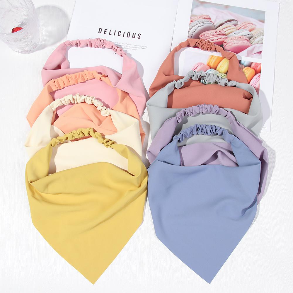MIHAN1 Fashion Hair Bands Women Headband Turban Triangle Hair Scarf Elastic Cute Solid Color Headband Headwrap/Multicolor