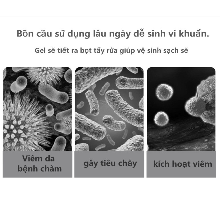 Gel khử mùi bồn cầu gel thơm khử trùng bồn cầu dạng thạch hình bông hoa  hình bông hoa với 4 mùi thơm