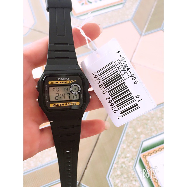 Đồng hồ nam Casio F-94WA-9DG Dây Nhựa - Hàng Hãng,Bảo Hành Hãng [Đổi 1 Trong 10 Ngày,Bảo Hành 2 Năm]