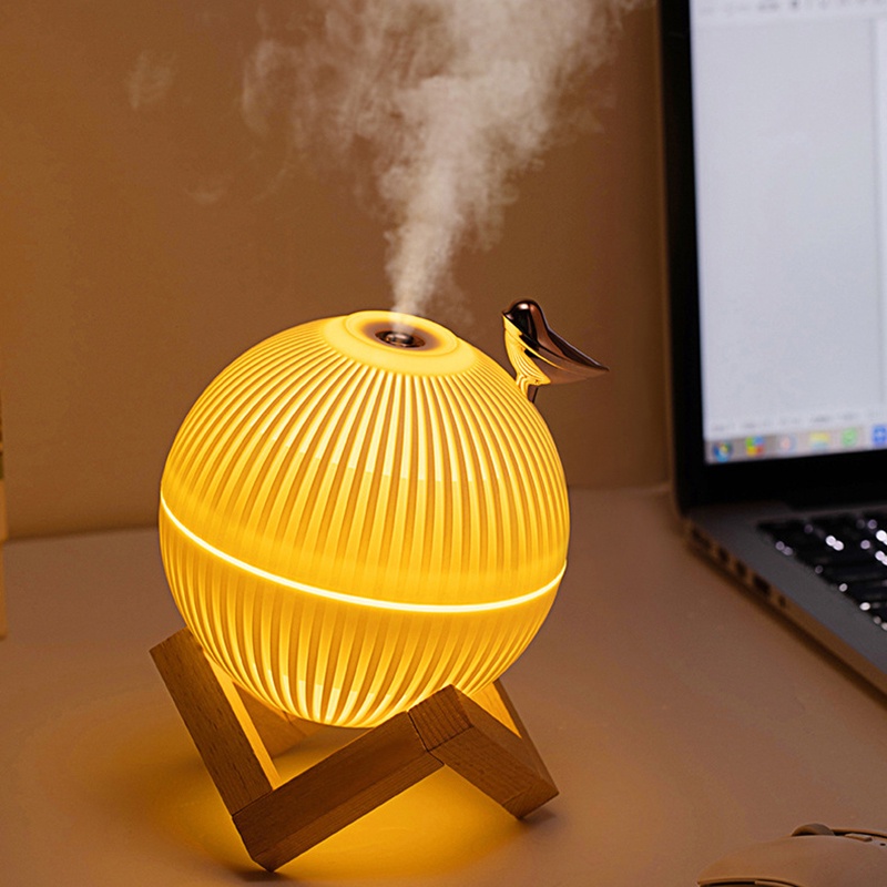 Máy phun sương tạo ẩm Fnelse mini sạc usb hình hành tinh sáng tạo trang trí nhà ở