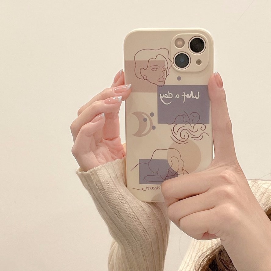 Ốp Điện Thoại Mềm Phối Da Nghệ Thuật Cho iPhone 13 12 11 Pro Xs Max XR X 6 6s Plus SE 2020
