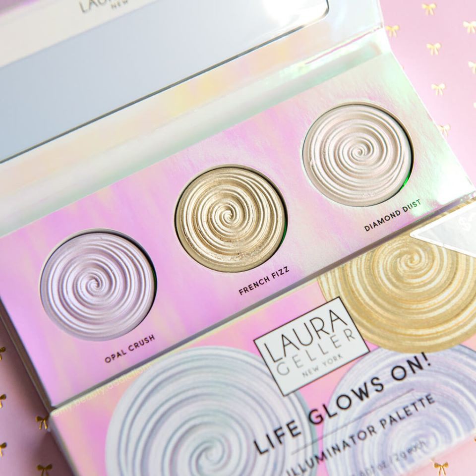 BẢNG PHẤN BẮT SÁNG 3 Ô LAURA GELLER LIFE GLOWS ON LLLUMININATOR PALETTE CHÍNH HÃNG - 5442