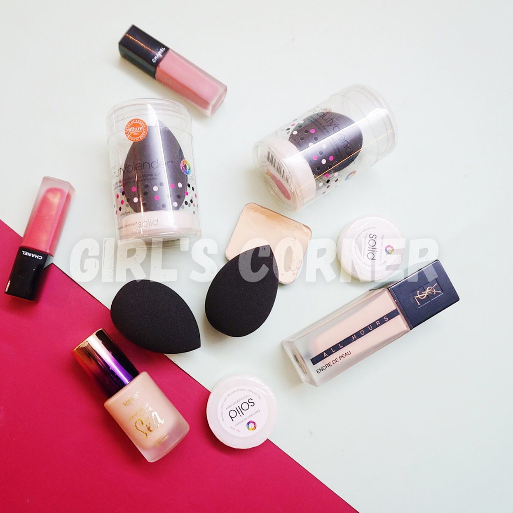 Mút trang điểm Beauty Blender Pro + Solid giặt mút