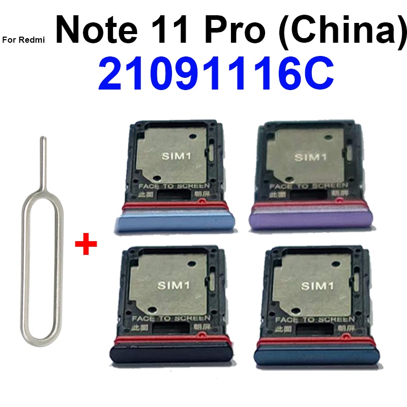 Khay Đựng Sim Điện Thoại Cho Xiaomi Redmi Note 11 Note 11S Note 11 Pro Plus 5G Giá Đỡ