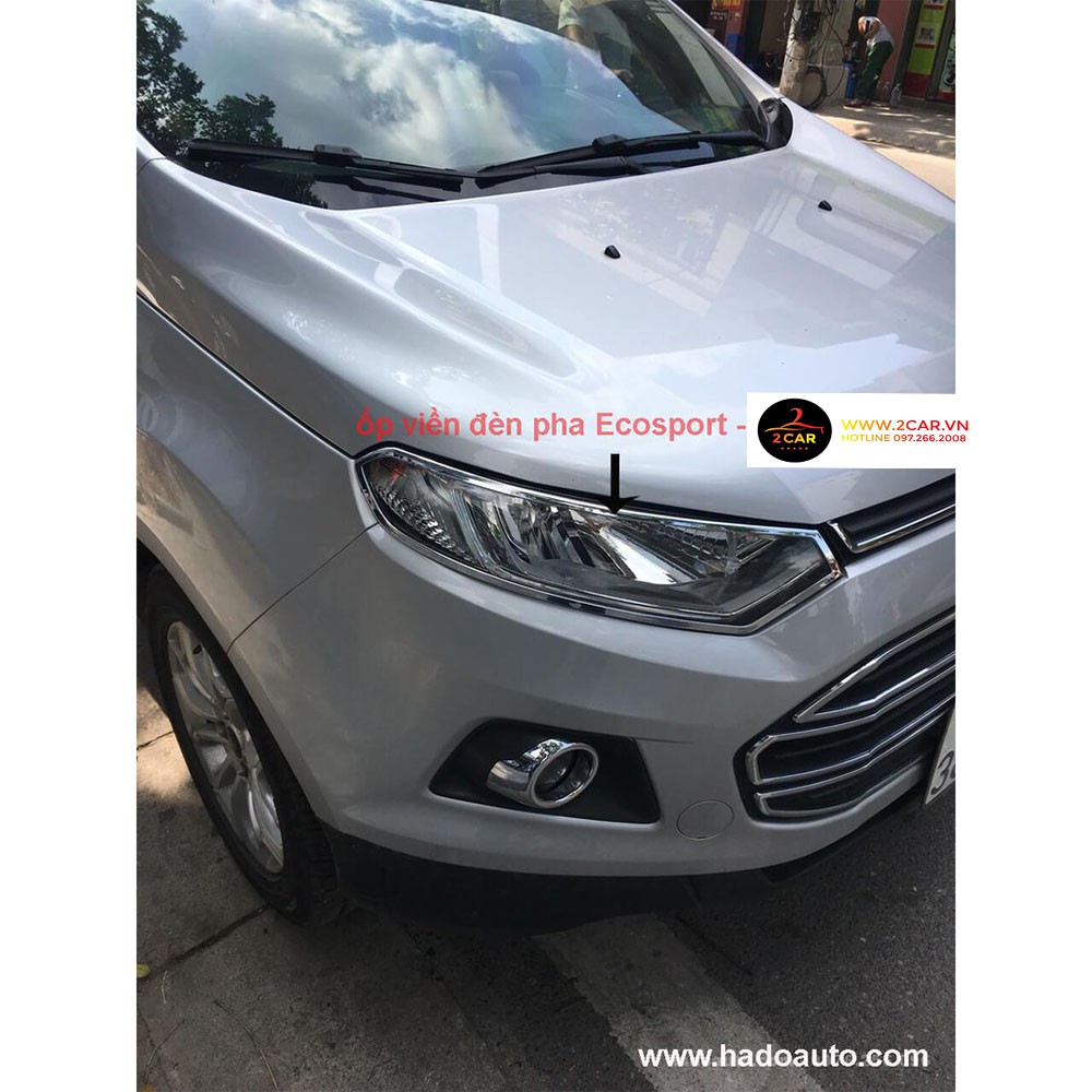 Ốp viền đèn pha hậu Ford Ecosport 2014/2017 { HÀNG ĐẸP }