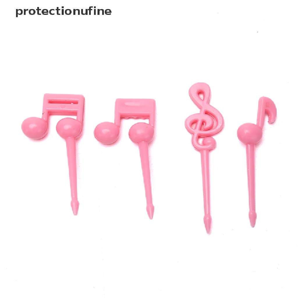 Set 16 Nĩa Ăn Trái Cây / Thức Ăn Vặt Mini Họa Tiết Hoạt Hình Có Nhạc Cho Bé PR3VN