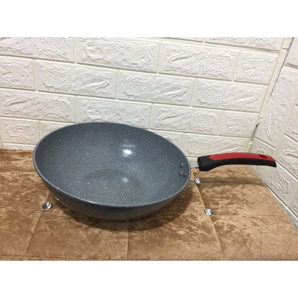 Chảo vân đá CERAMIC sâu lòng 32cm dùng trên mọi loại bếp