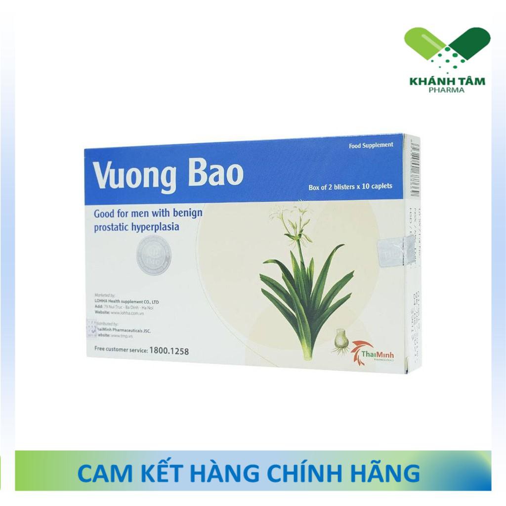 ! [COMBO] 3 Lọ + 2 Hộp Vương Bảo (Đã cào tem) - Phì đại tuyến tiền liệt