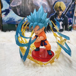 Mô hình Dragon Ball Songoku Blue Chibi 8cm